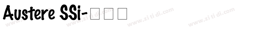 Austere SSi字体转换